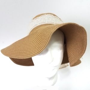 Wide Brim Floppy Packable Straw Hat